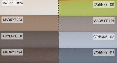 PU-læder Cayenne/Madryt katalog med farver