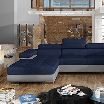 New York blå og grå  i moderne design set forfra